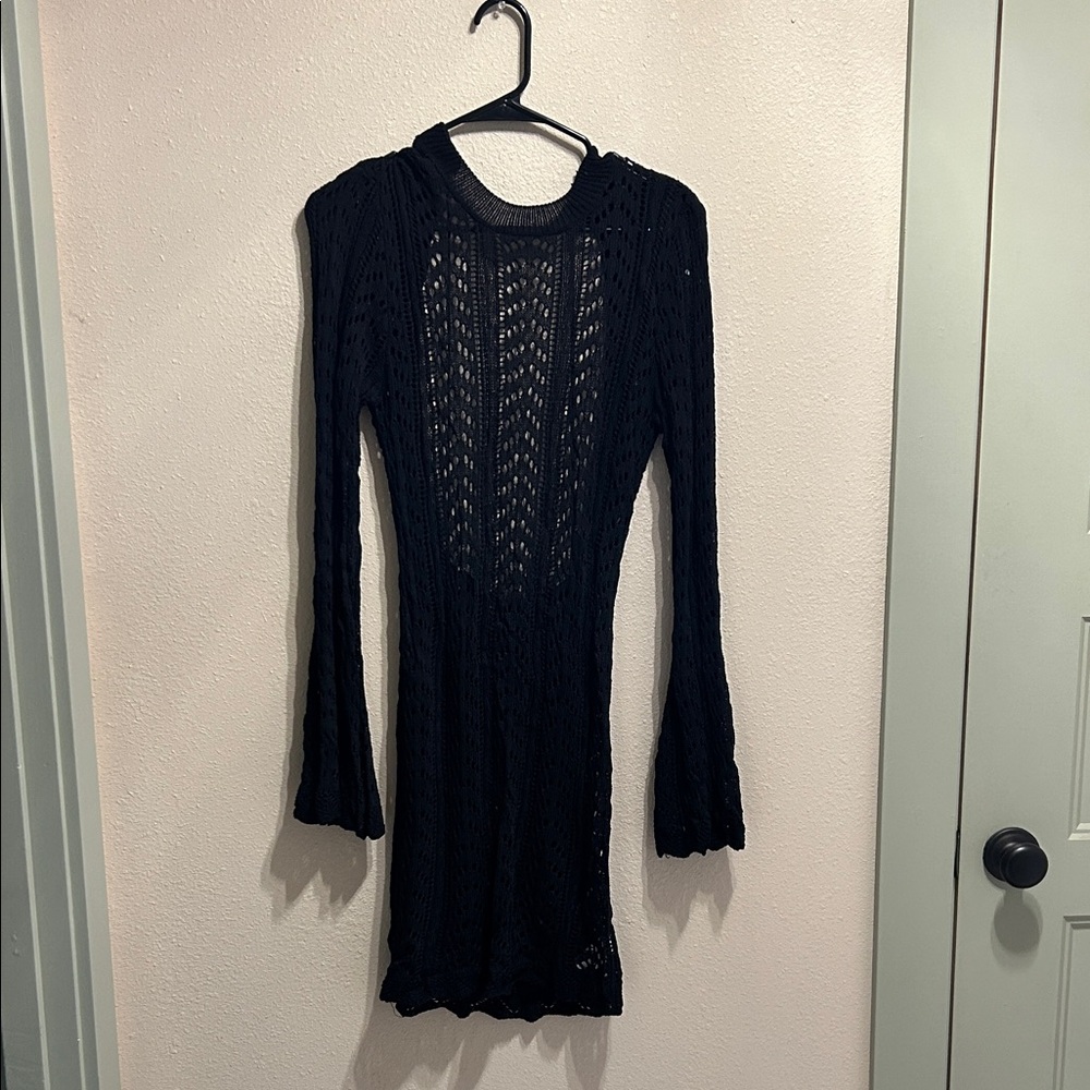 Elegant Black Knit Dress